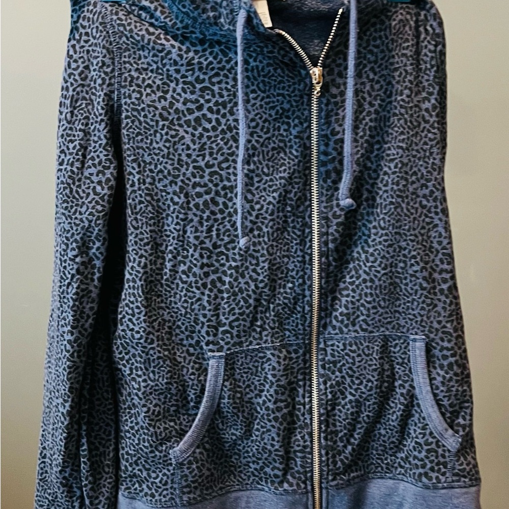 Victoria’s Secret Leopard Print Women's Hoodie and Sweats in Blue